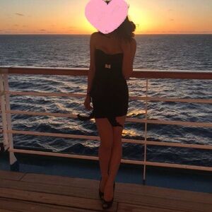 Black Strapless Bodycon Dress Sz.XS